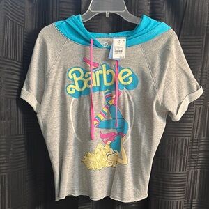 Target Barbie Gray and Blue Short Sleeve Tee